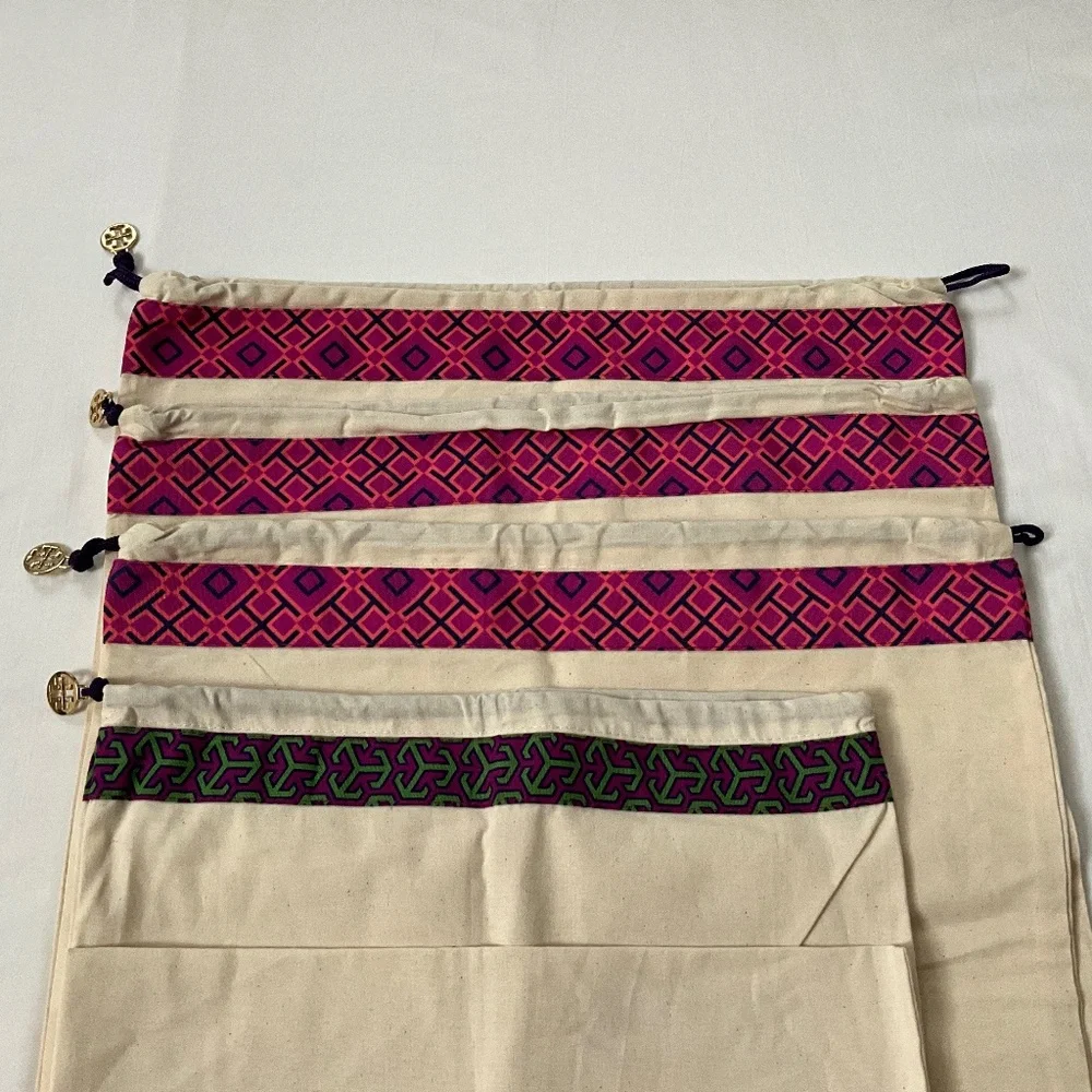 TORY BURCH Lot of 4 Draw String Dust Bags